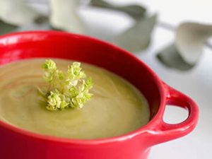 Vegetable cream with tahini